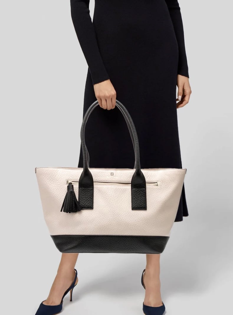 Kate Spade large midnight and cream tote