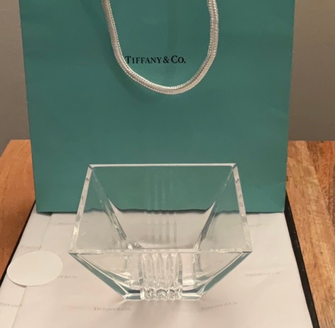 NWT Tiffany & Co Vintage Crystal Bowl