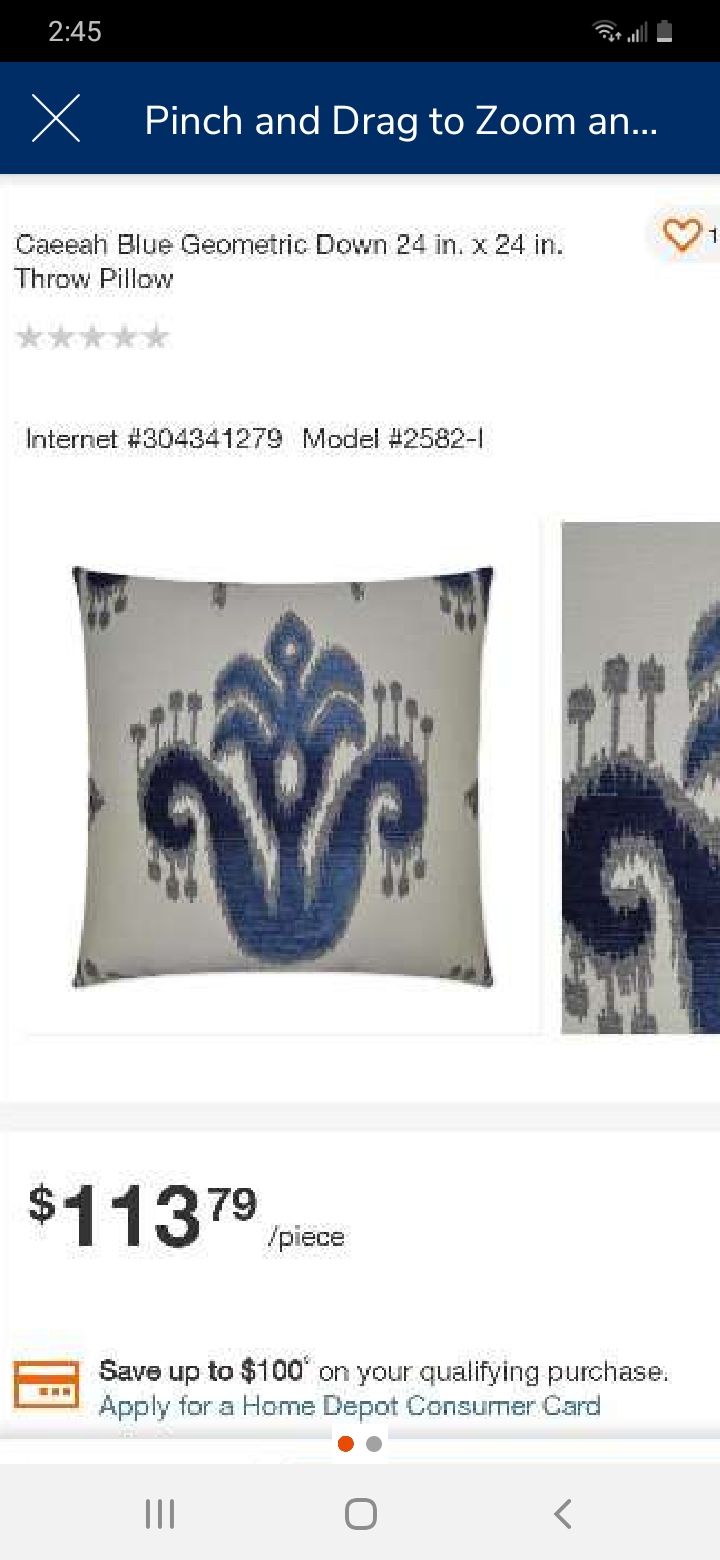 Geometric throw pillow