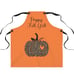 Fall Apron Thanksgiving Apron Happy Fall Ya'll Leopard Print Pumpkin Apron