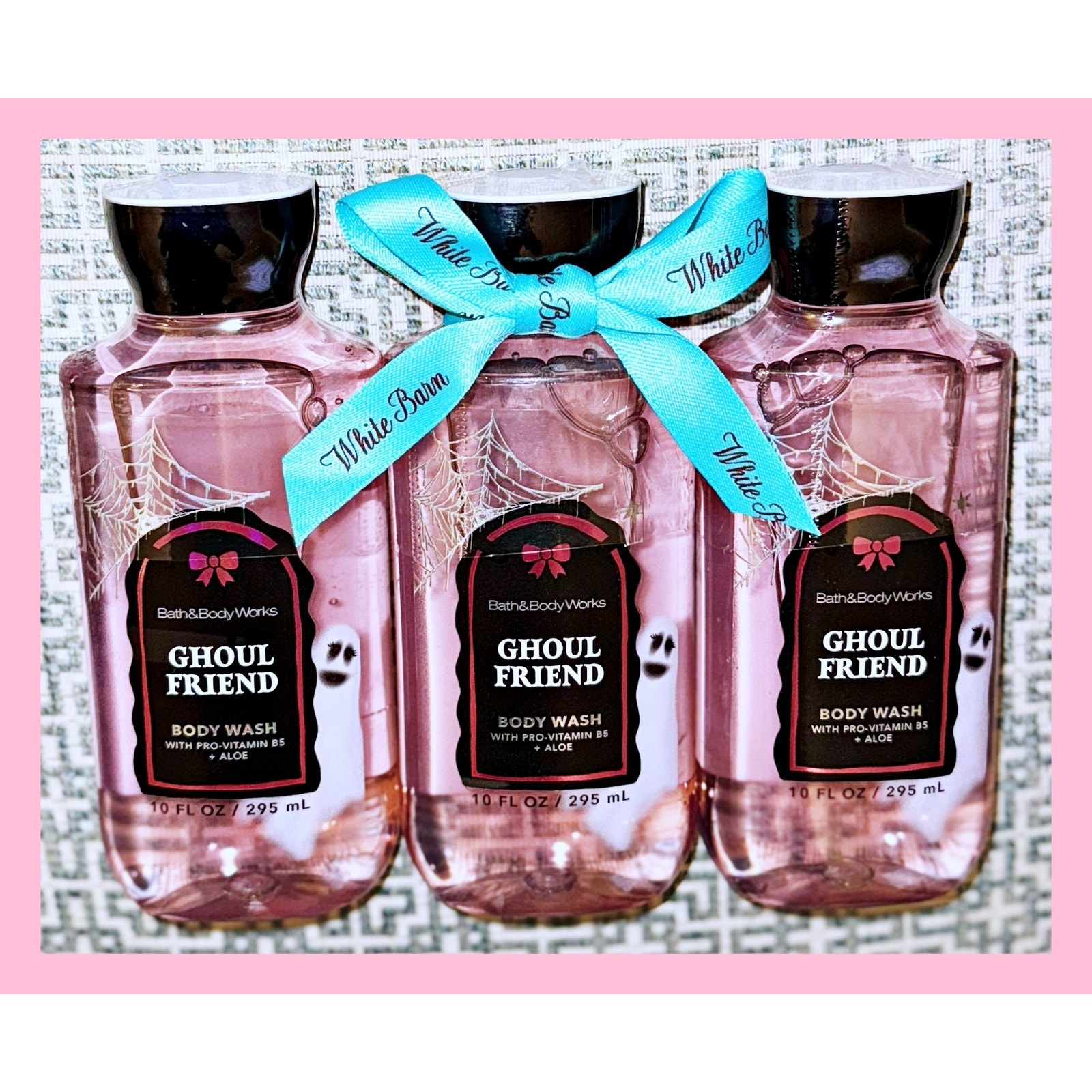 Bath & Body Works Ghoul Friend 10oz Shower Gel Body Wash with Aloe B5 x3