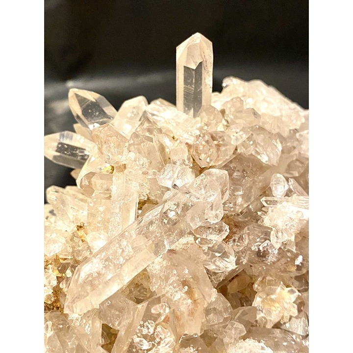 2175 Grams 4lb 13 oz, Quartz Crystal Cluster 8”x5”x3.5” Rainbows A Quality