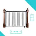 NEW Summer Metal Banister & Stair Baby Gate BLACK For 31-46 Wide No Drilling!