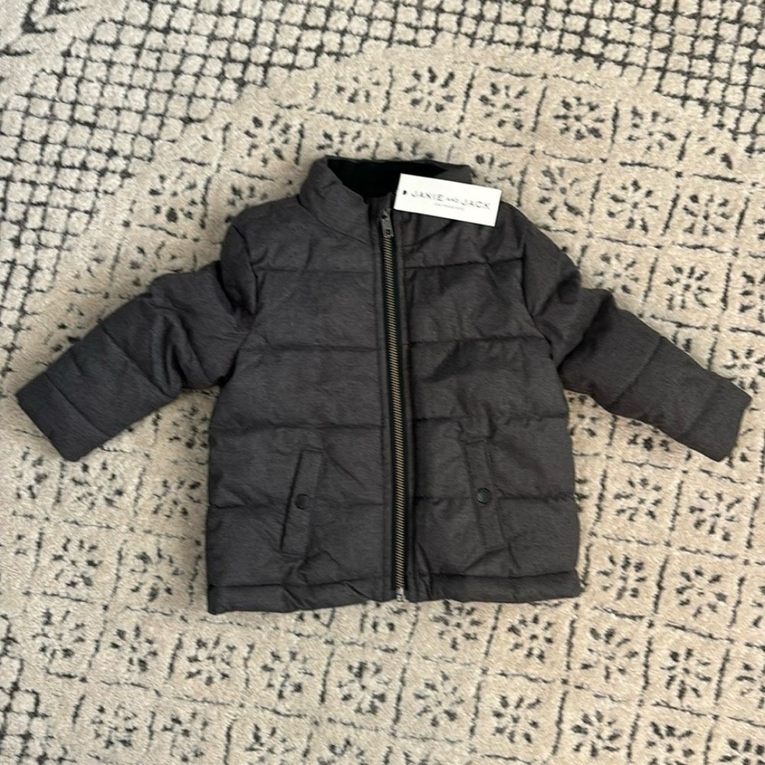 NWT Janie and Jack Snow Winter Jacket Sz 12-18 mo