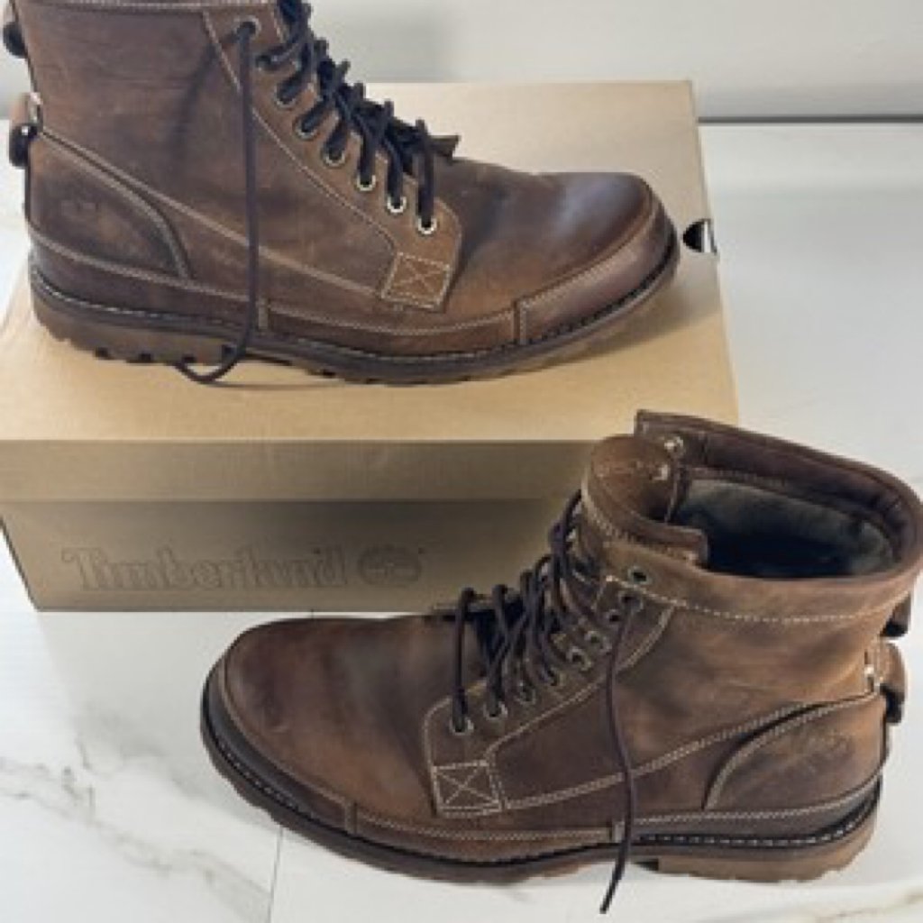 Timberland Earthkeepers Original 6\ Leather Ankle Boots Brown Mens Size 11