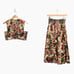 Zara Floral Set Midi Skirt and Crop Top Women’s Size Small
