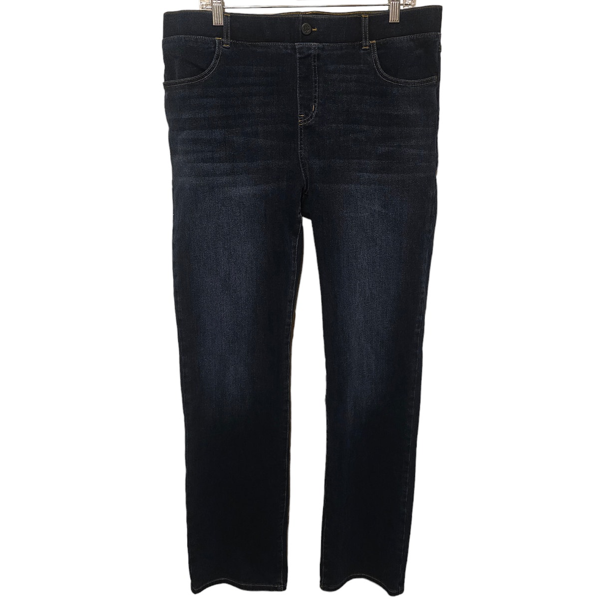 Betabrand Straight Leg Dark Wash Jeans