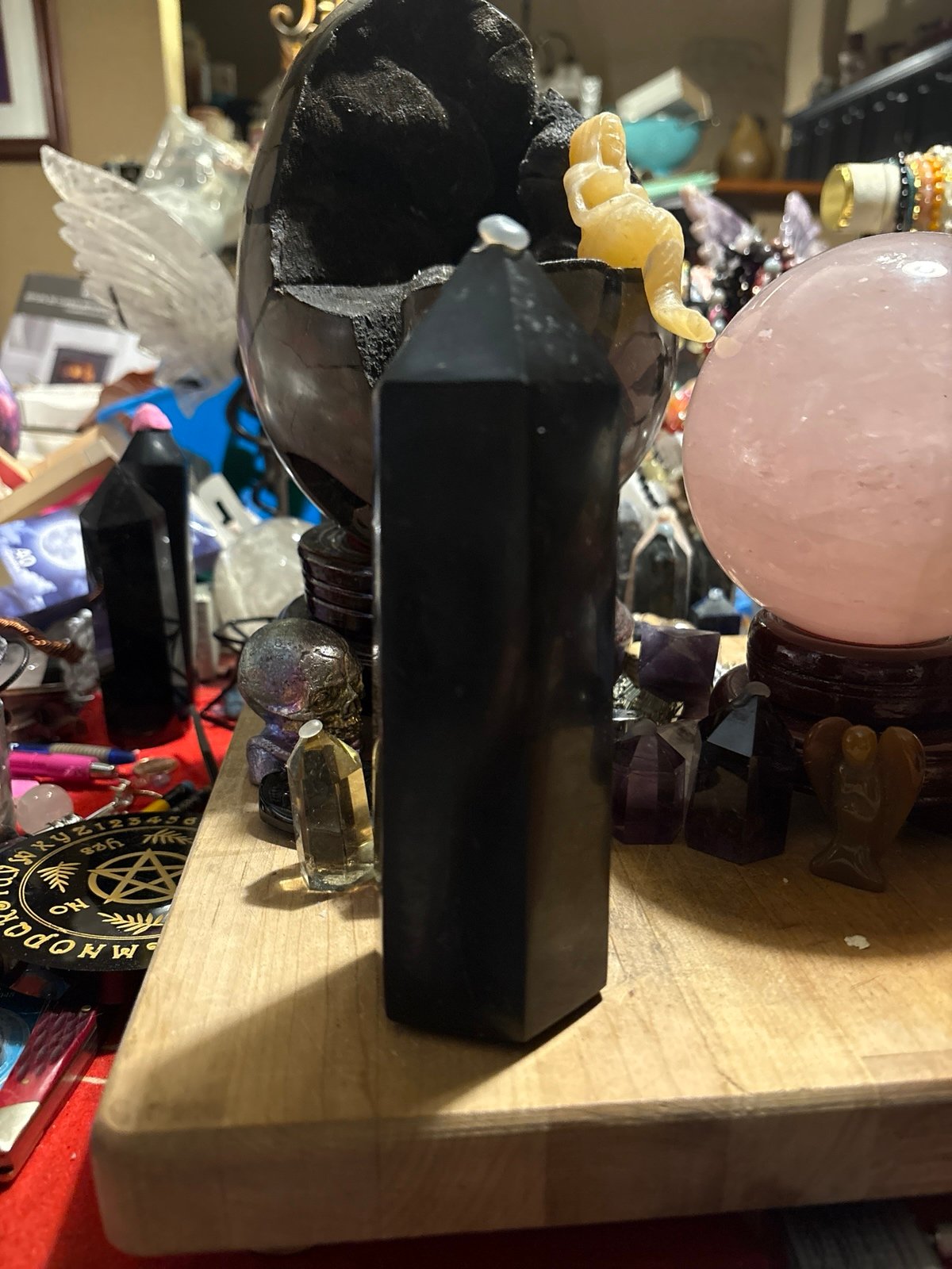 Black obsidian tower