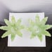 Murano Decorative Accent Green Candle Holders