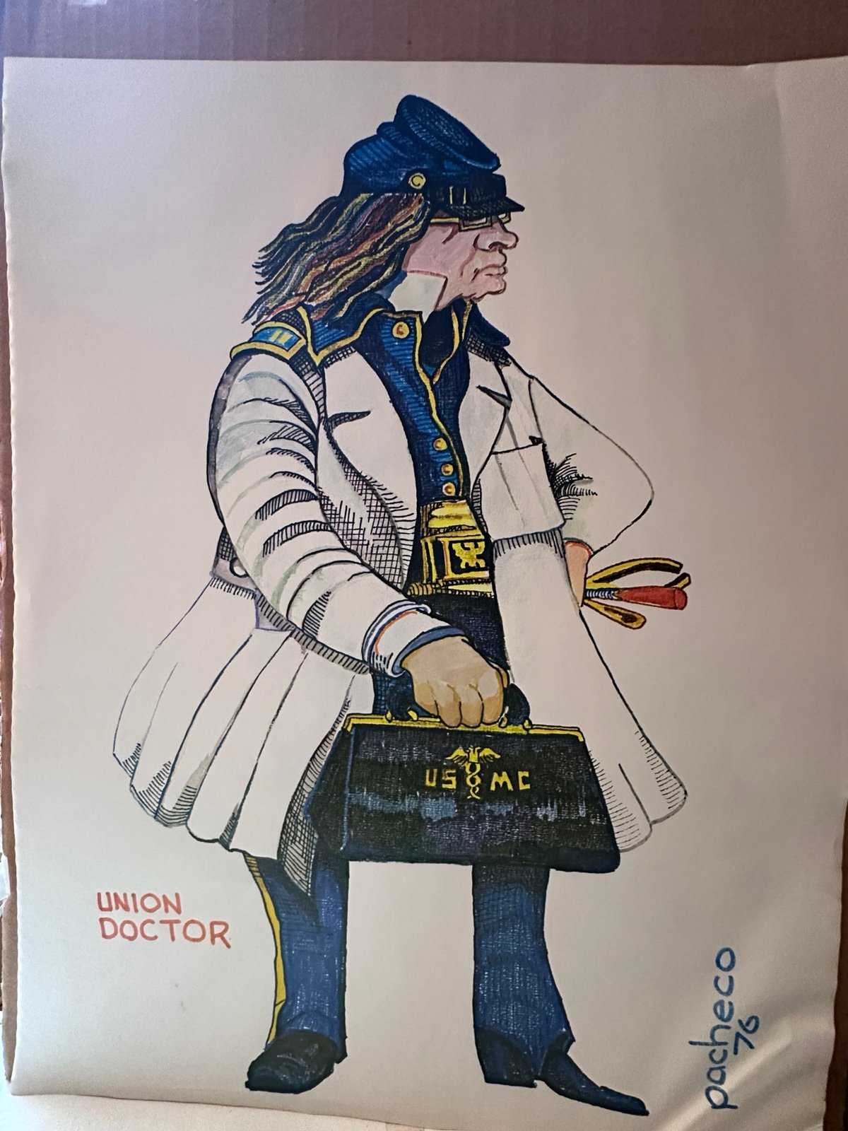 1976 Ferdie Pacheco Union Doctor Limited Edition Print - 20 x16