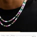GLD Shop Multicolor Oval Cut Tennis Chain
