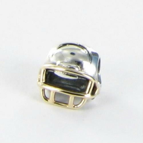 Pandora Los Angeles Chargers Helmet Charm NFL 14k Gold Sterling Silver