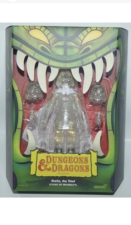 Super 7 Dungeons and Dragons D&D SDCC Ultimates Sheila, the Thief Invisibility