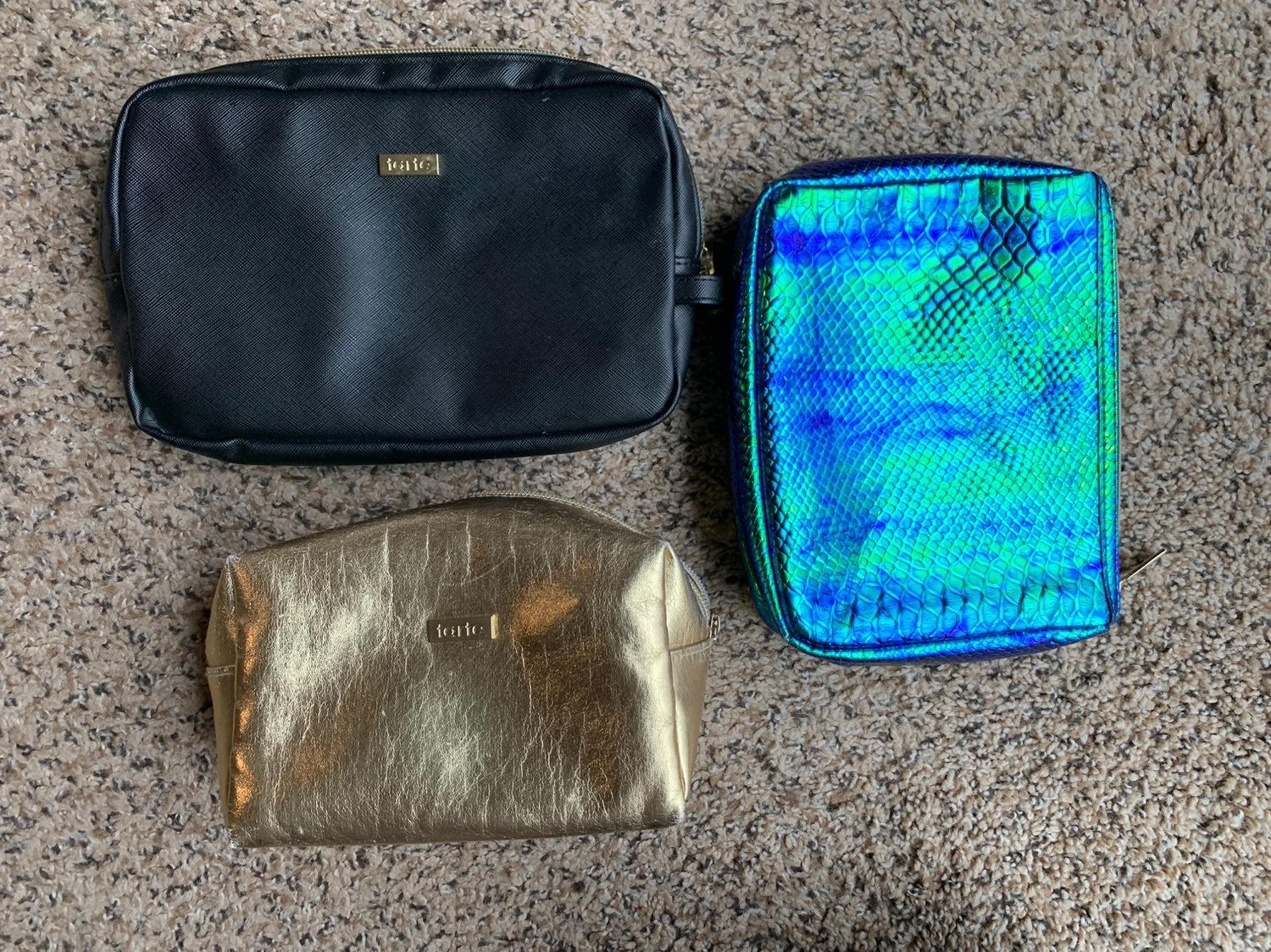 Tarte Makeup Cosmetic Bag Toiletries Lot 3