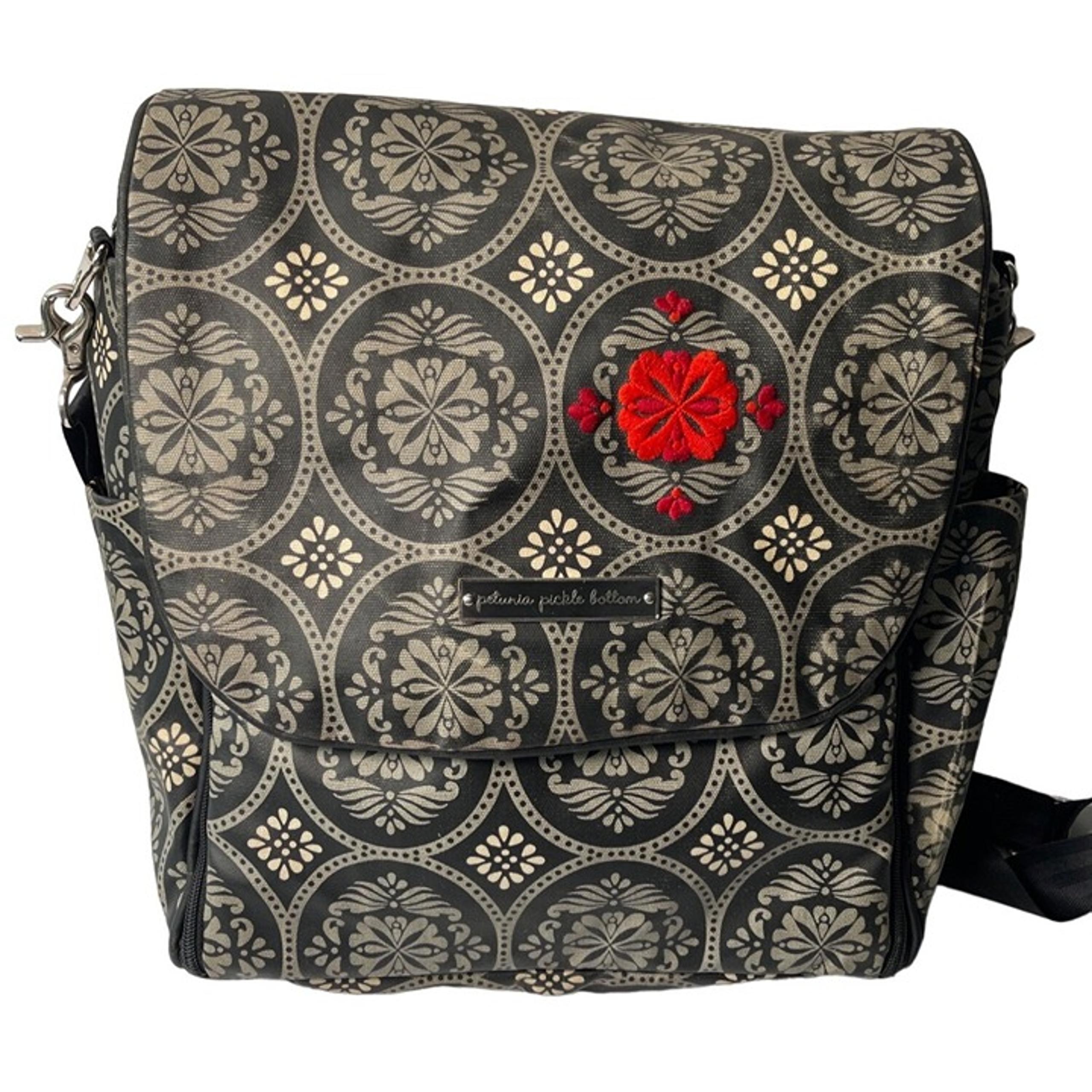Petunia Pickle Bottom Baby Diaper Bag Boxy Backpack Convertible Large Diaper Bag