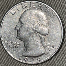 1979 D Quarter D filled