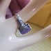 Vintage Filagree Sterling Silver/Lavender Solitaire Jade Ring