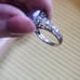 Vintage Filagree Sterling Silver/Lavender Solitaire Jade Ring