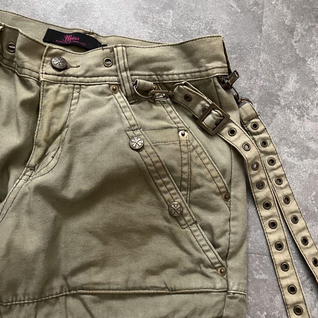福袋 オンライン Gimmick Midas Parachute Pants Flared Zip パンツ