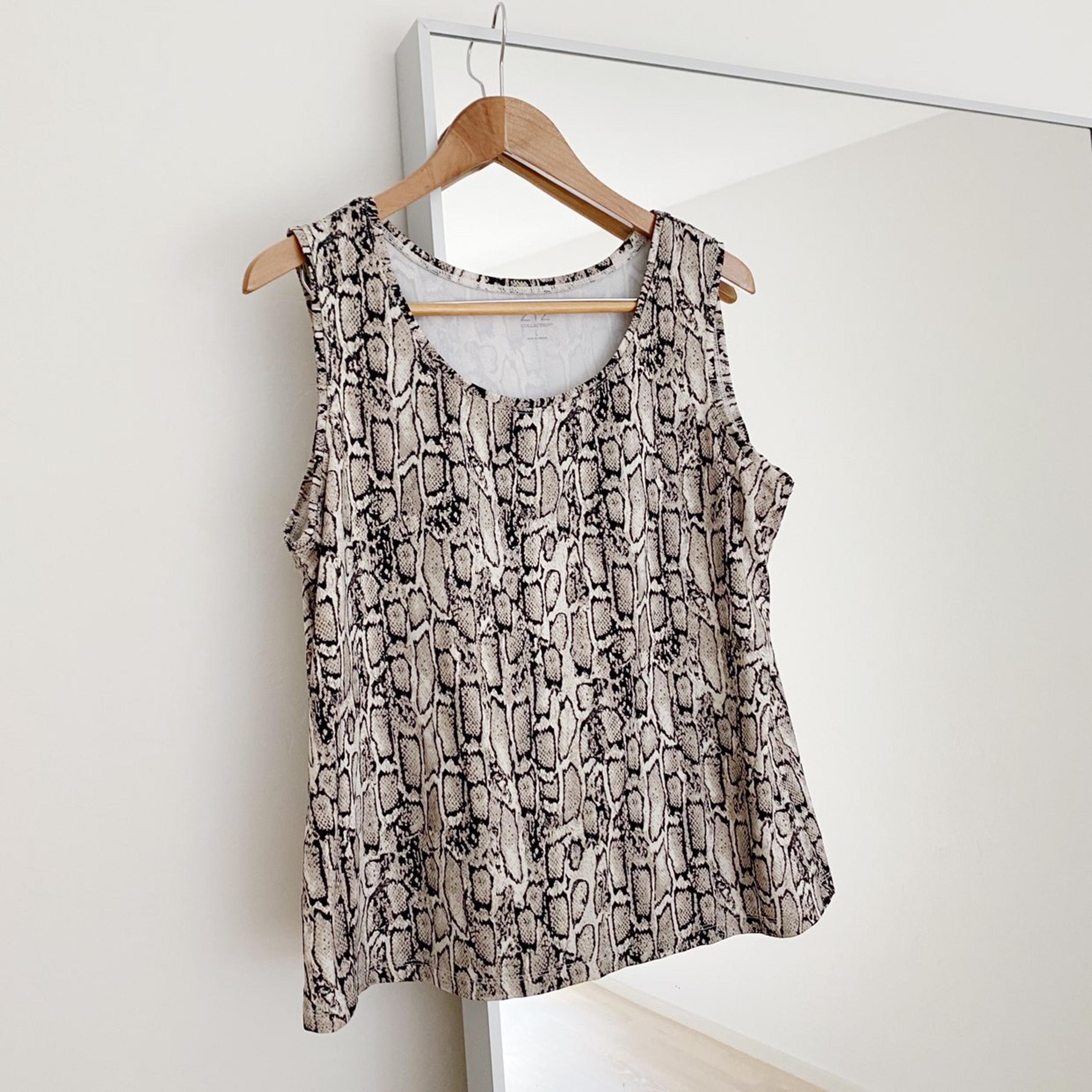 212 Collection Snakeskin Tank Top