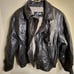 Vintage 100% Genuine Black Leather Jacket. Winlit Brand. Made in Korea.