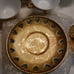 24kt Gold WOW Footed Tea Cups and Saucer
