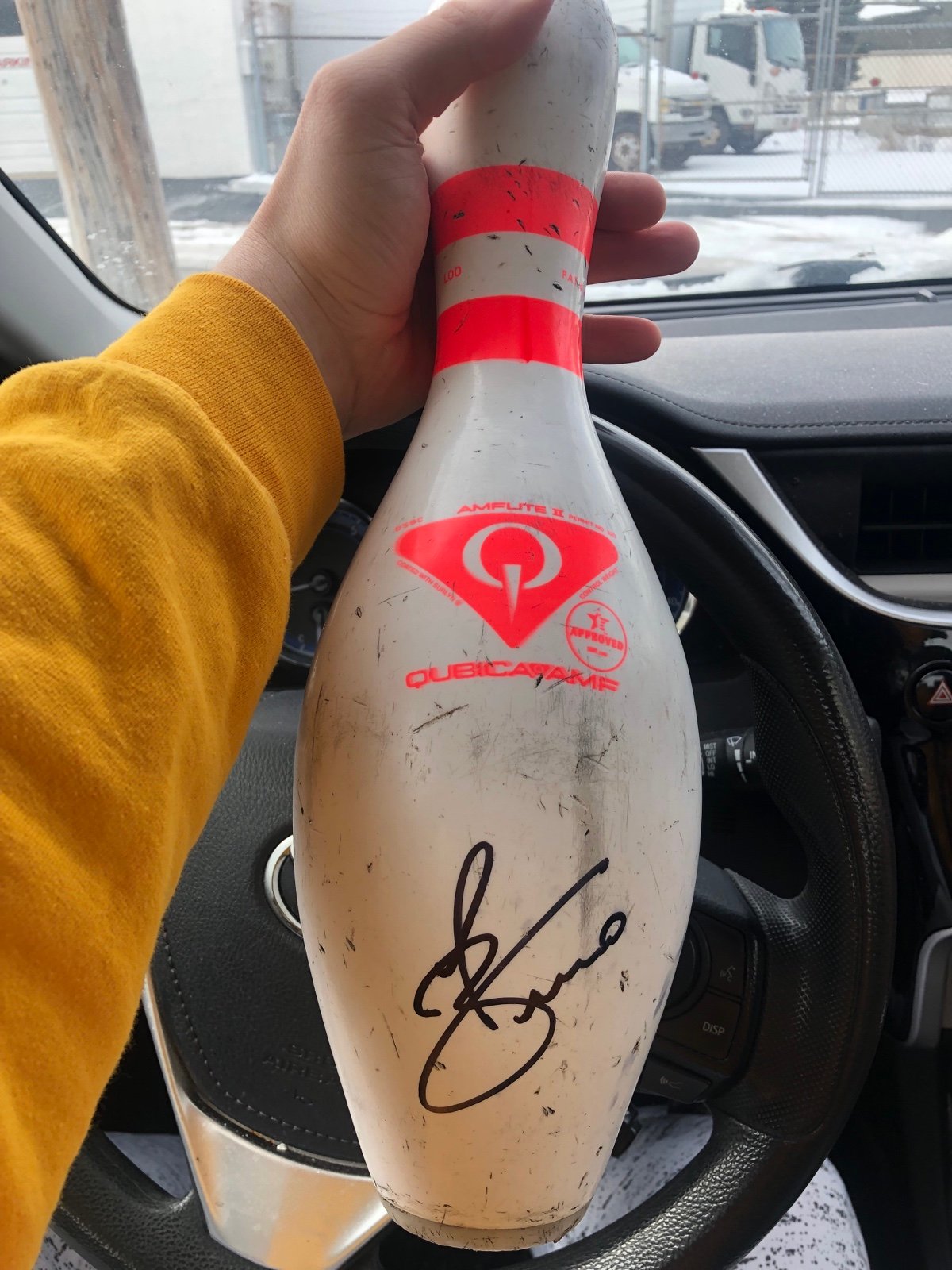 Jason Belmonte autographed pin
