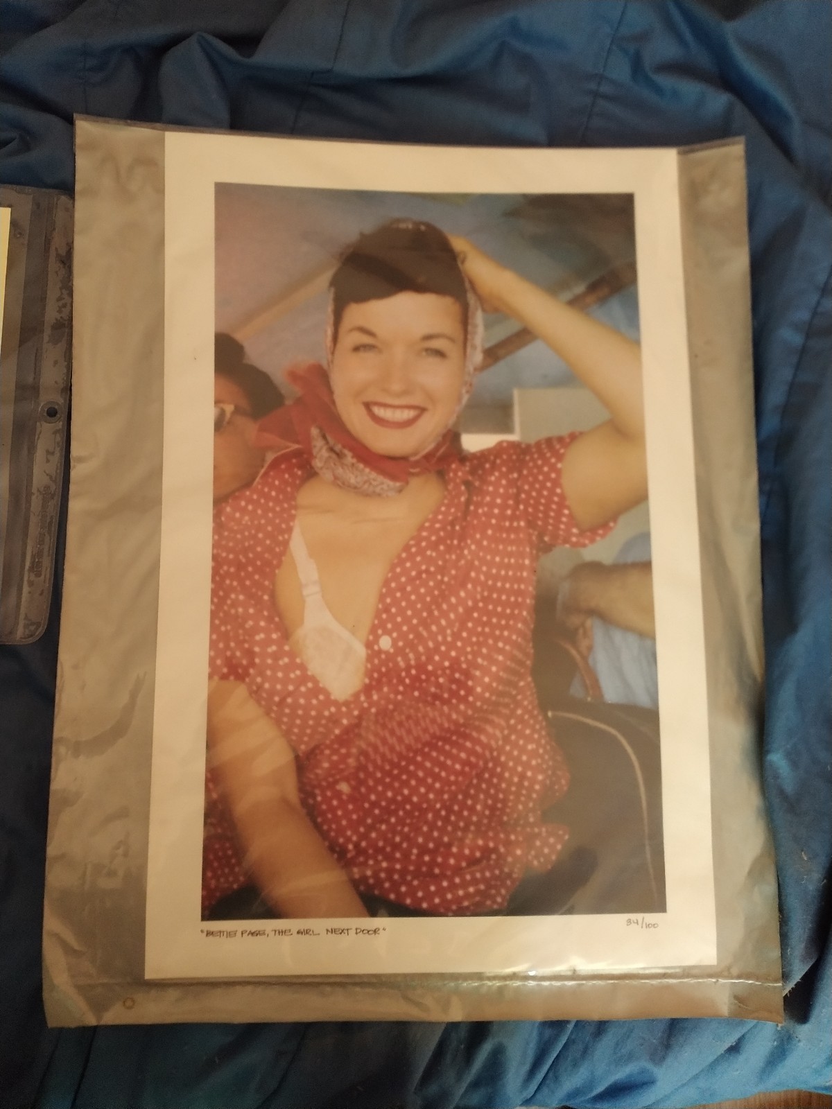 Bettie Page One Year Anniversary Print #34/100 factory sealed with COA