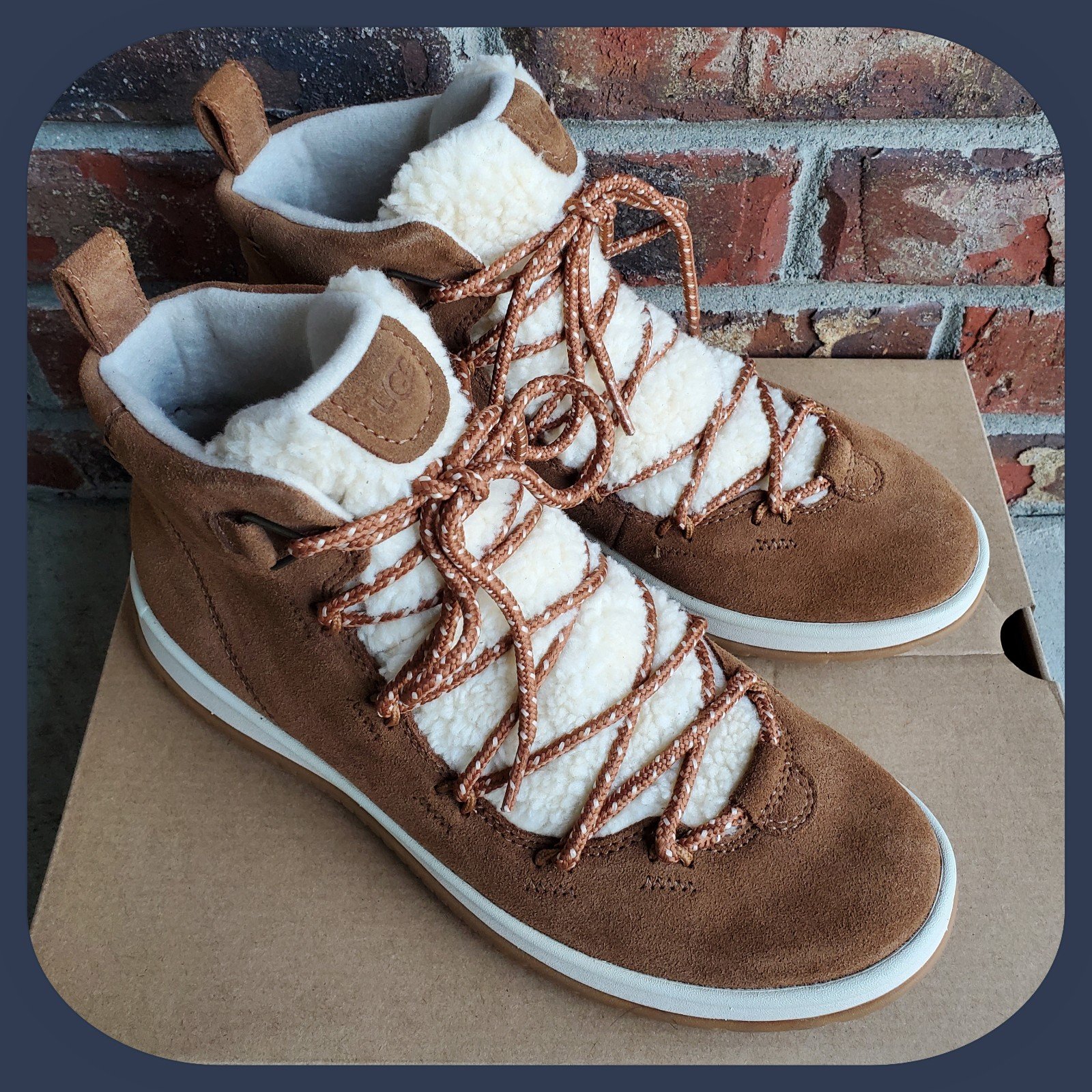 UGG® Lakesider Heritage Mid Waterproof Suede Boots Size 9.5