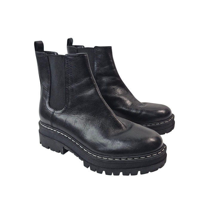 Marc Fisher Womens Boots Size 7 Chelsea Ankle Boots Leather Platform Padmia