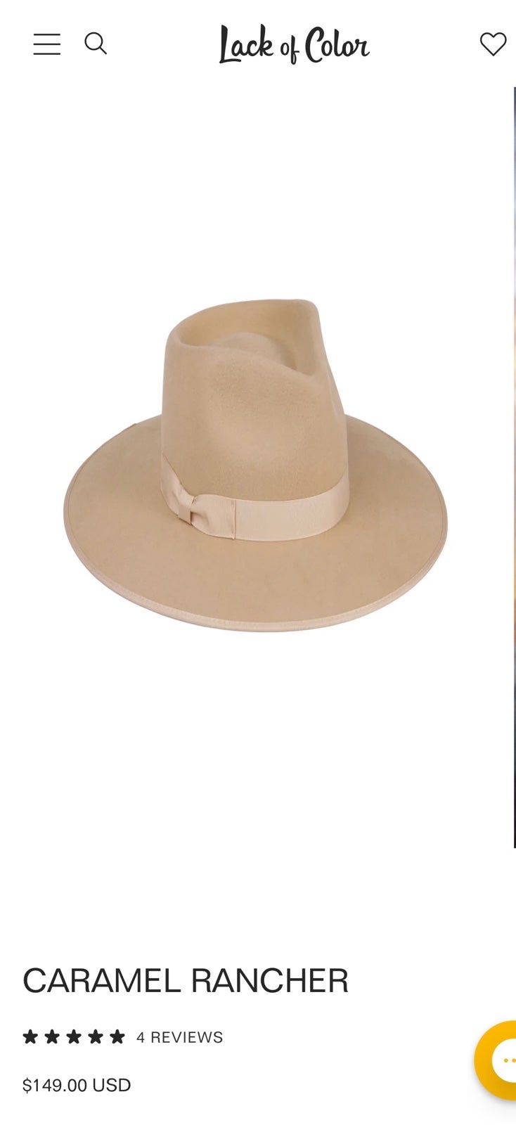 lack of color hat
