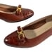 Salvatore Ferragamo Women's Brown Leather Slip On Block Heel Loafers Size 6.5 C