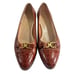 Salvatore Ferragamo Women's Brown Leather Slip On Block Heel Loafers Size 6.5 C
