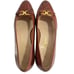 Salvatore Ferragamo Women's Brown Leather Slip On Block Heel Loafers Size 6.5 C