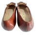 Salvatore Ferragamo Women's Brown Leather Slip On Block Heel Loafers Size 6.5 C