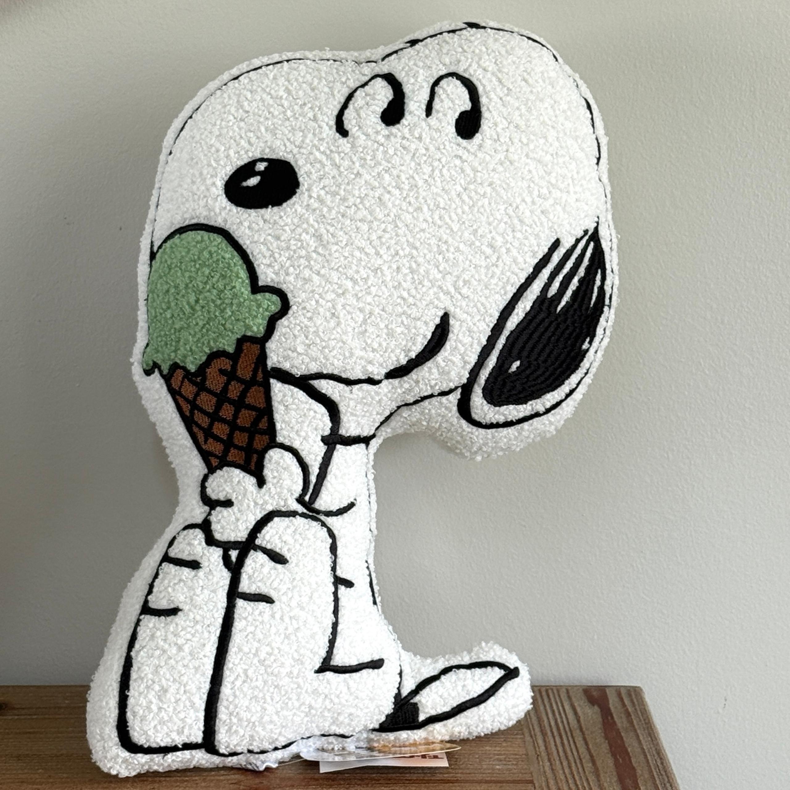 New Release 2025 SNOOPY Summer Ice Cream Plush Decorative Accent Pillow BNWT