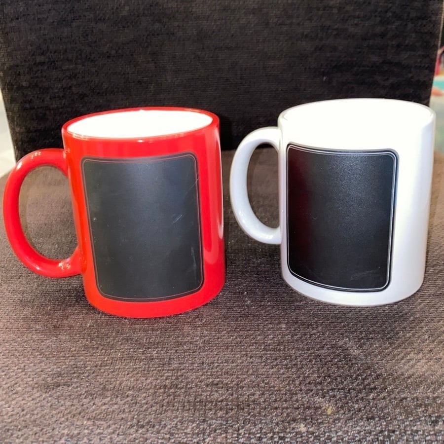 NEW Chalkboard Mugs - Set of 2