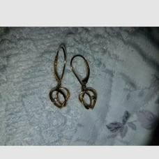 14k/10k dangle diamond earrings
