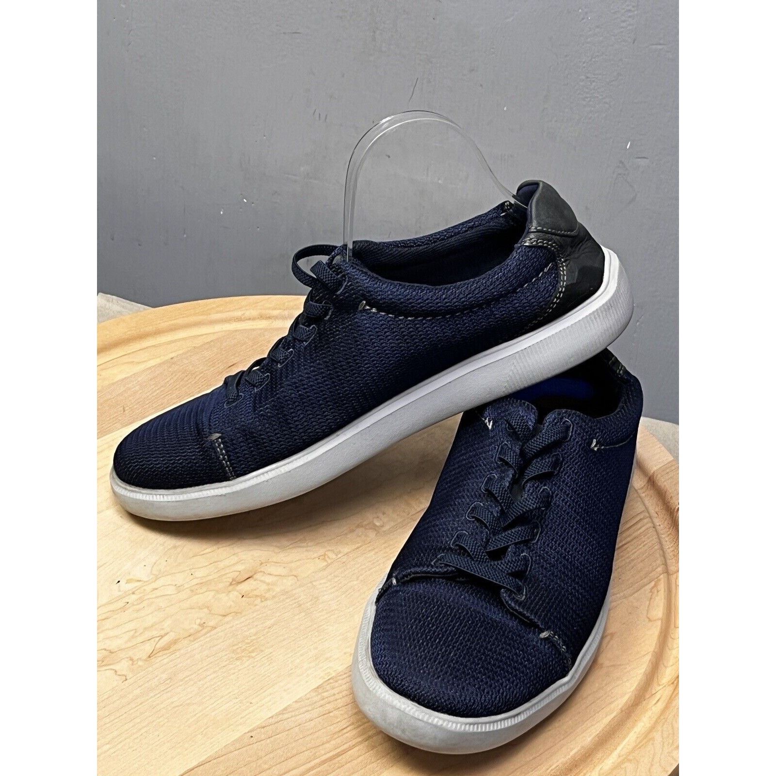 Clarks Comfort Collection Blue Casual Knit Sneaker Shoes Mens Size 11 M 15890