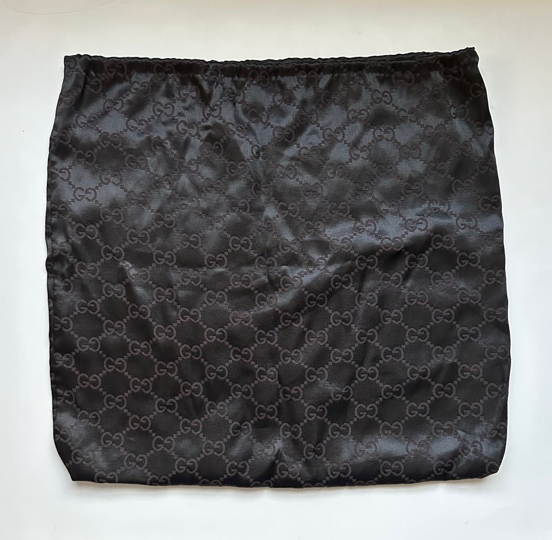Authentic Vintage Gucci GG Logo Monogram Silky Brown Dustbag 16in x 17in