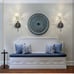 Black Gold Wall Sconces Sets of Two Crystal Shade Sconces Wall Modern Lighting
