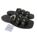 Aerosoles SZ 8 St. Marks Black Leather Fisherman Flat Slide Sandal NWT 110