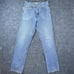 Vintage Guess Jeans Mens 31 Straight Light Triangle Y2K 90s USA Distressed
