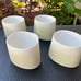 Vintage 3,co Modern Ceramic Luna Teapot & Cups