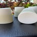 Vintage 3,co Modern Ceramic Luna Teapot & Cups