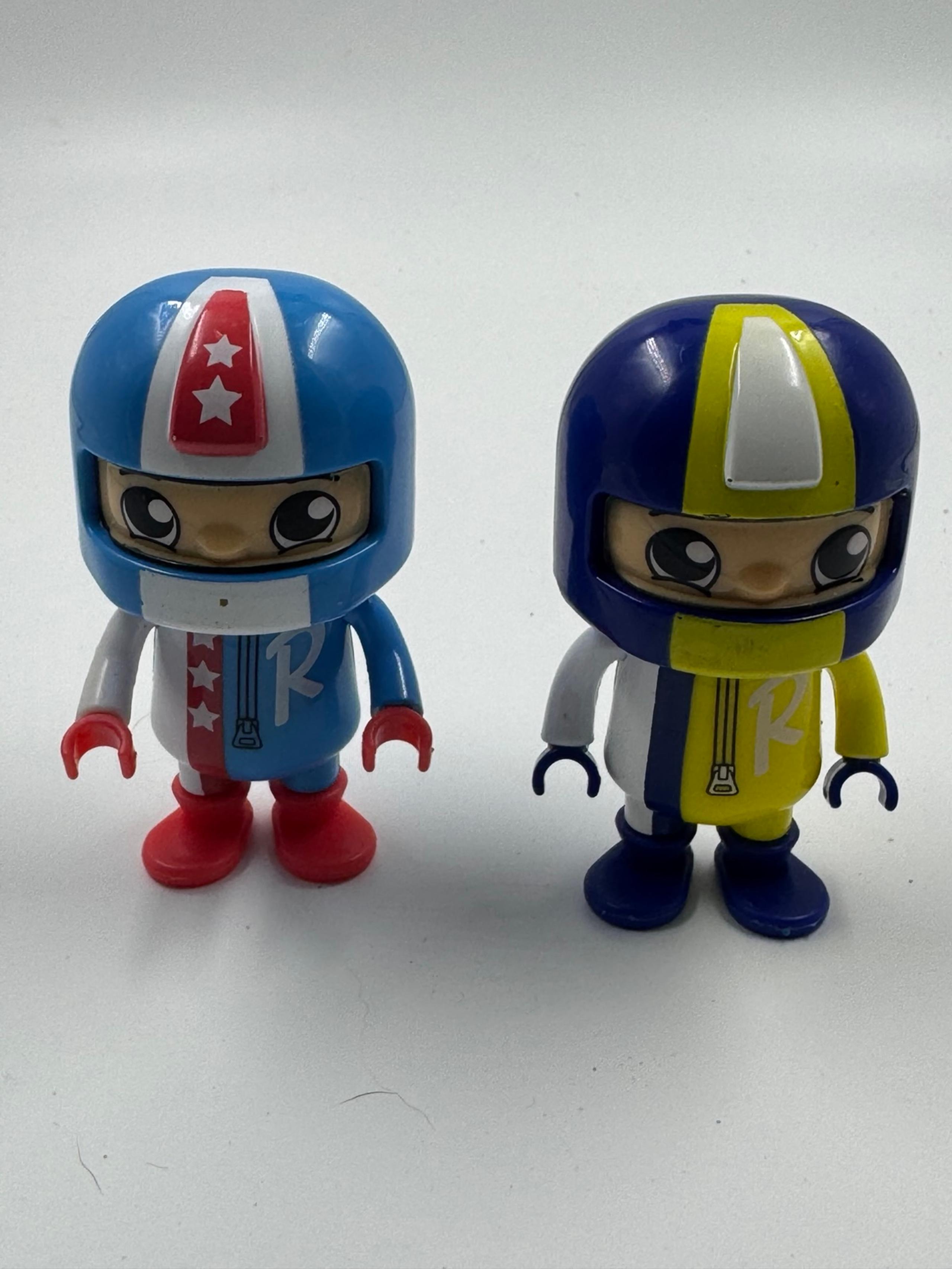 2 Ryan's World 3” Action Figures Motocross Race Car Drivers lot of 2