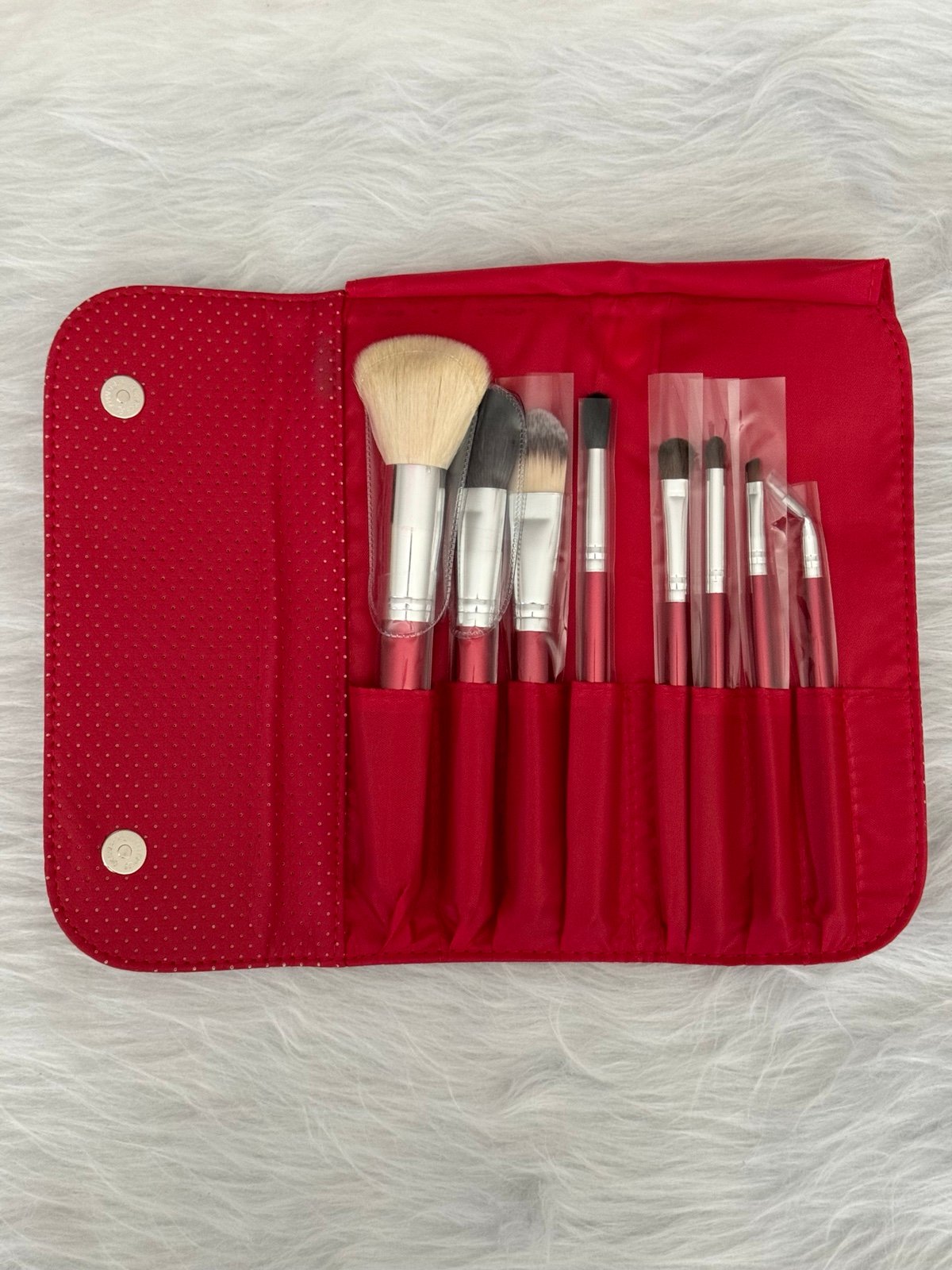 Morphe 8 Piece Candy Apple Red Brush Set