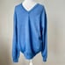 Mario Gilberti Made in Italy 100% merino wool soft blue workwear casual wear
