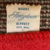 Mid Century Vintage Wool Ward's Fleecydown Hudson Bay Style Striped Blanket