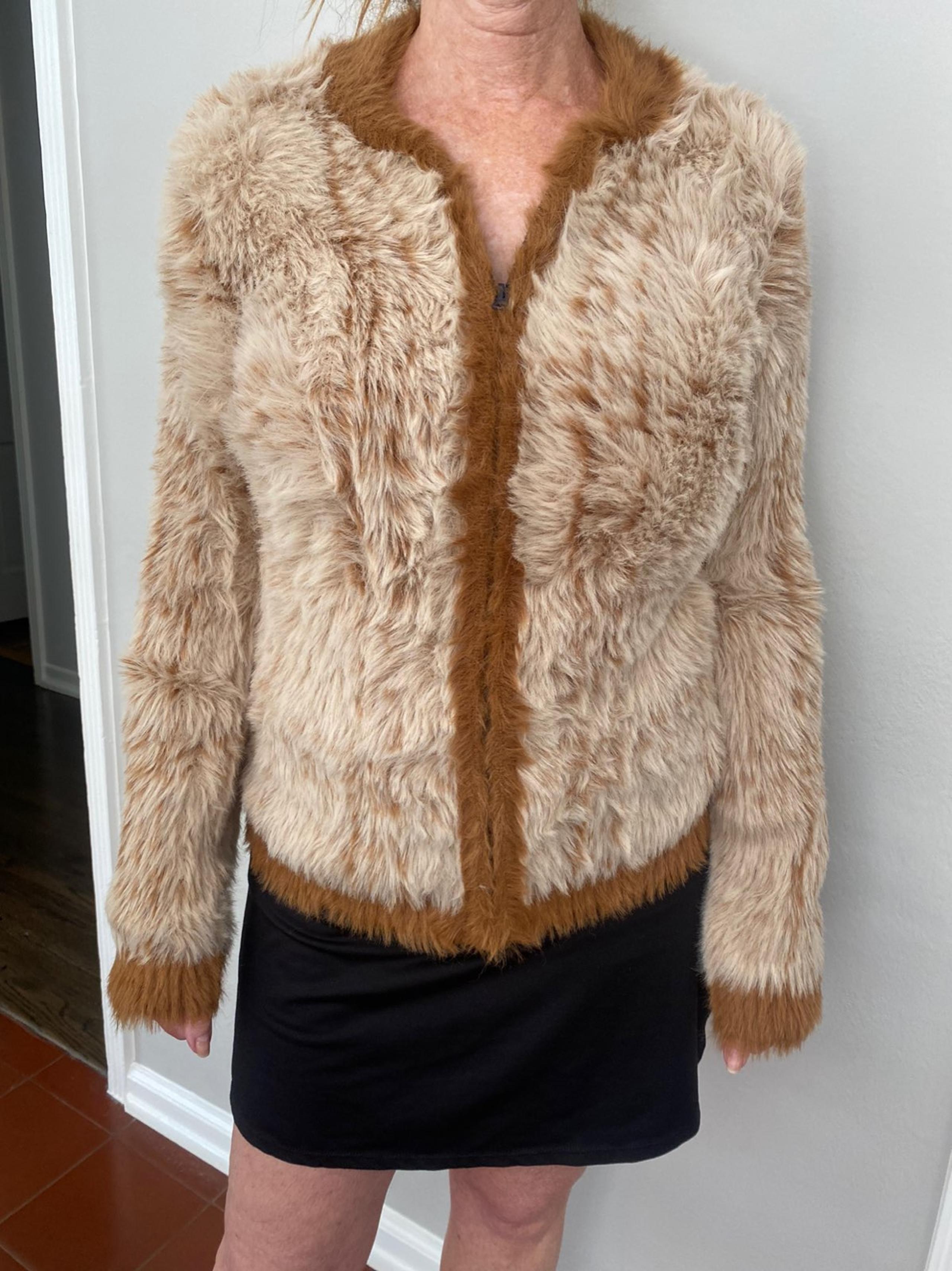 Women's tahari faux fur coat